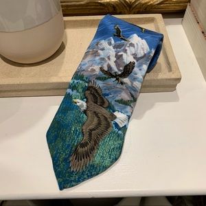 Free Man’s Silk Eagle & Landscape Tie